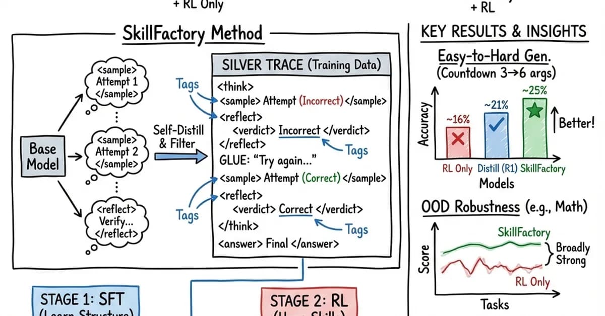 SkillFactory: Self-Distillation For Learning Cognitive Behaviors
