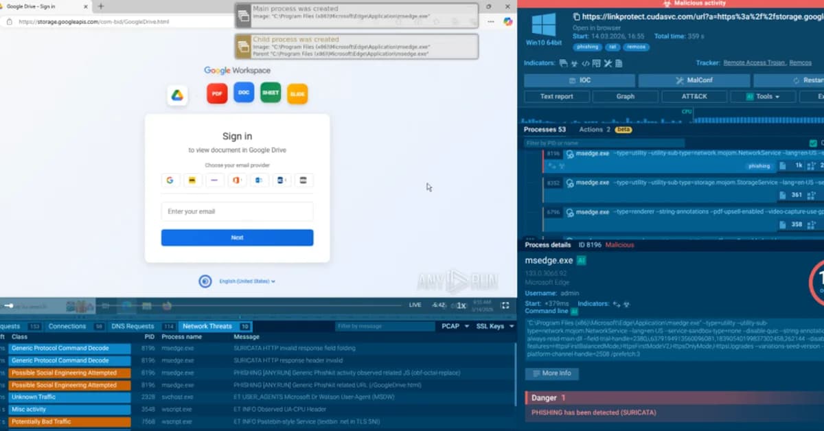 When Trust Becomes a Weapon: Google Cloud Storage Phishing Deploying Remcos RAT