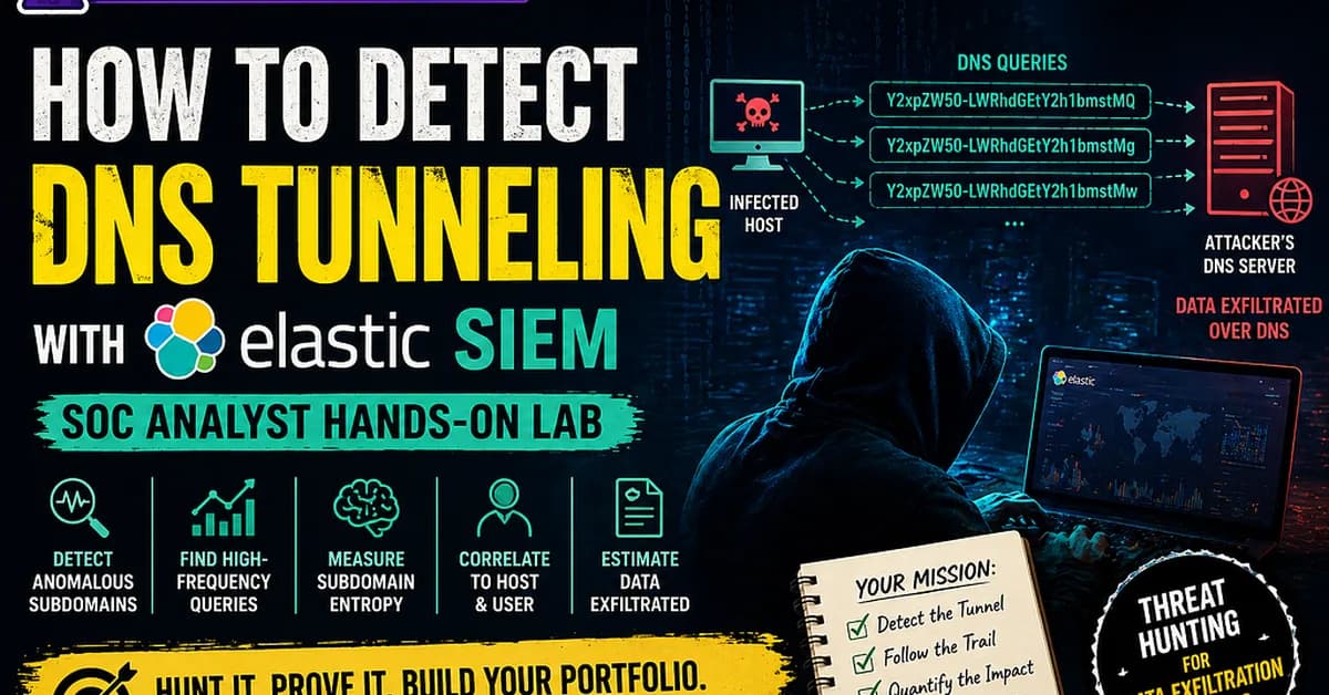 How to Detect DNS Tunneling with Elastic SIEM: SOC Analyst Hands-On Lab | Hunt Forward Lab #003