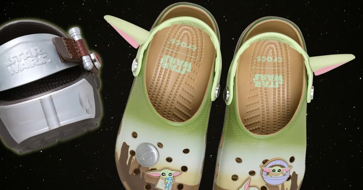 New Star Wars Mandalorian Crocs Just Dropped and They Look Pretty Sleek