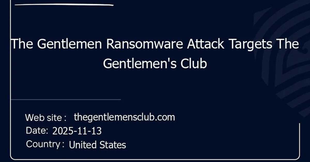 TheGentlemen Ransomware Attack Targets La Kaffa International in Taiwan