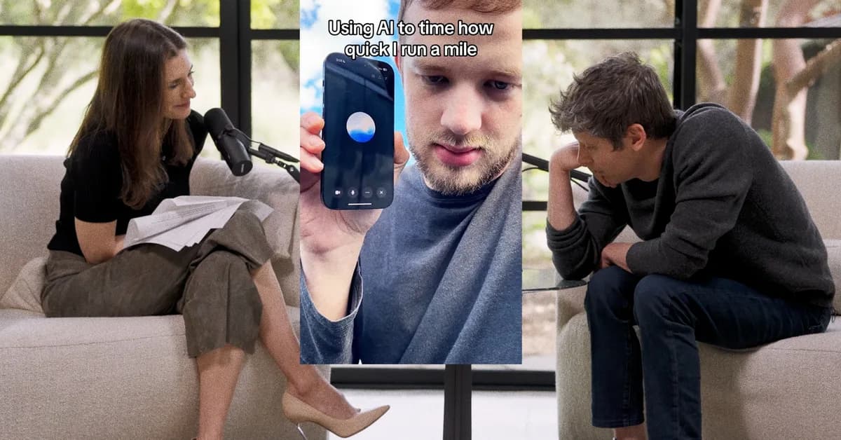 Sam Altman Watches Awkwardly As He's Shown Bizarre ChatGPT Issue: "Uh, Maybe, Uhhh"