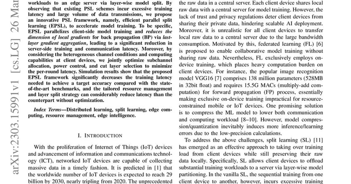Fast AI Model Partition for Split Learning over Edge Networks