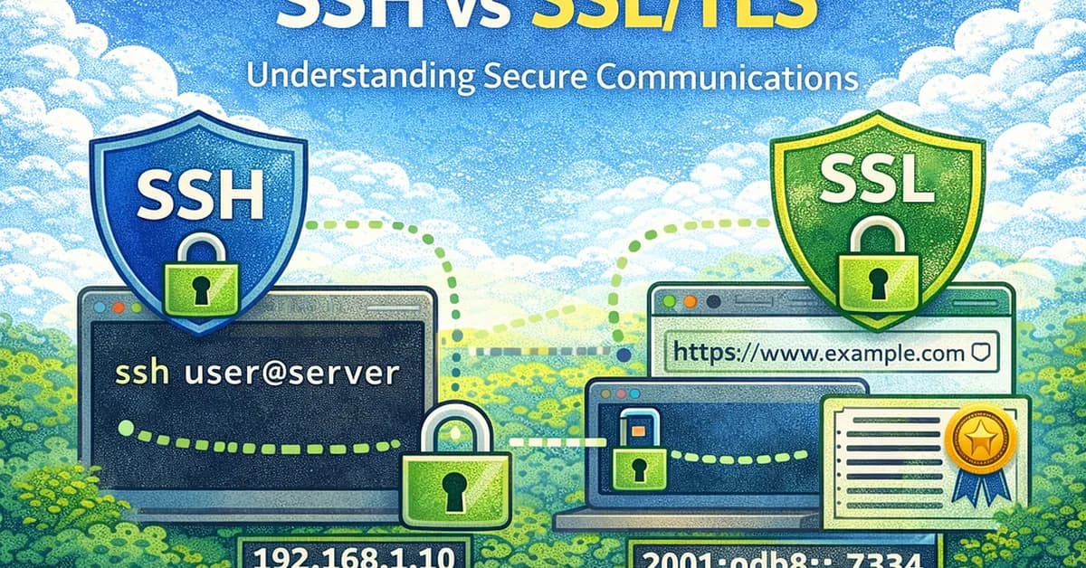SSH vs SSL/TLS - Lessons I Learned While Studying Cybersecurity and Solving Labs