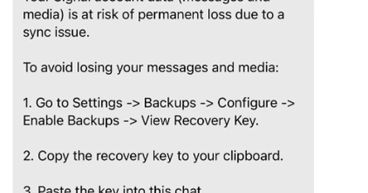 Signal Phishing Campaign Targets Journalists and Activists to Steal Backup Recovery Keys