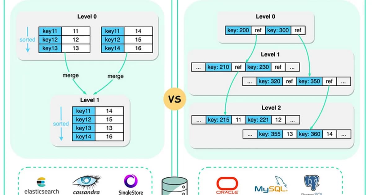 LSM Trees vs B-Trees: How Storage Engines Choose Their Data Structure