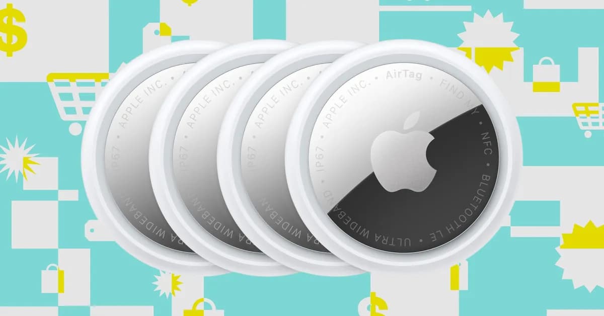 Apple's four-pack of second-gen AirTags is $20 off