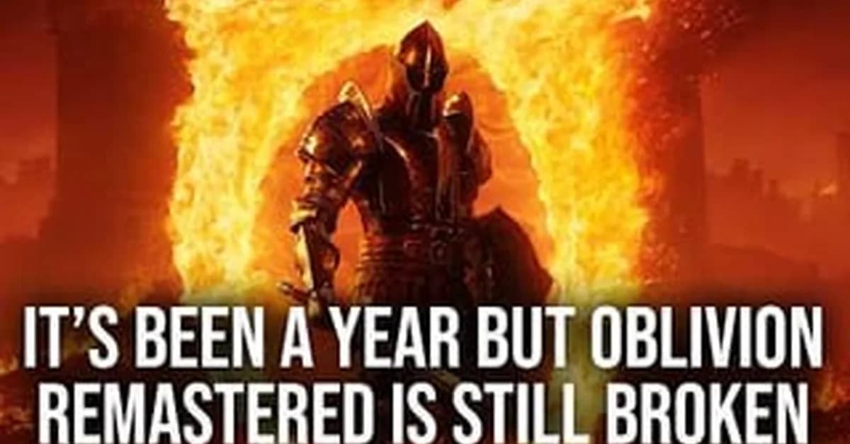 It's been a year since release and Oblivion Remastered is still broken- Digital Foundry