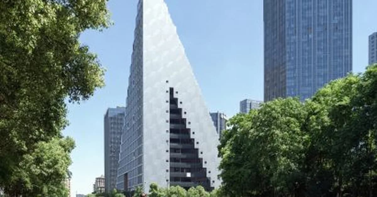 OMA designs pyramidal building in China as "three-dimensional village"