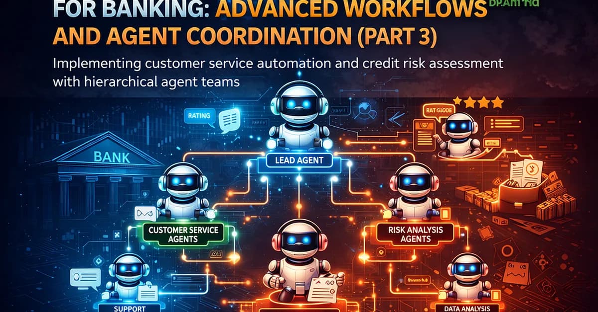 Building Multi-Agent AI Systems for Banking: Advanced Workflows and Agent Coordination with CrewAI...