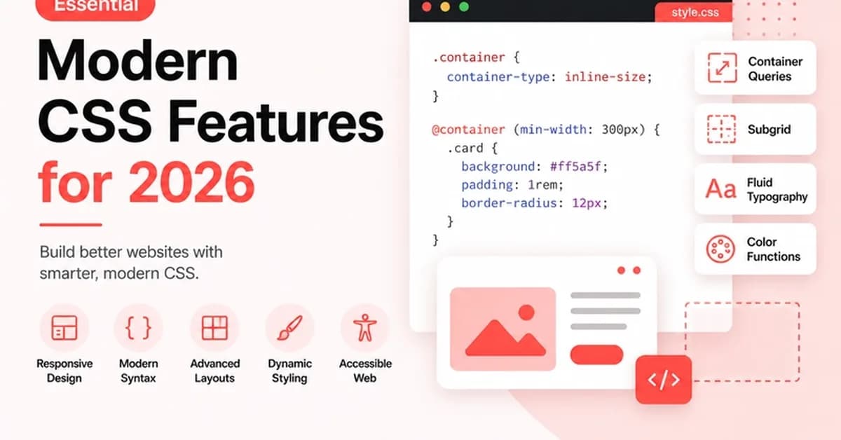 Essential Modern CSS Features for 2026