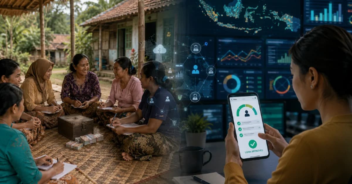 The case for hybrid microfinance: Combining AI with social accountability