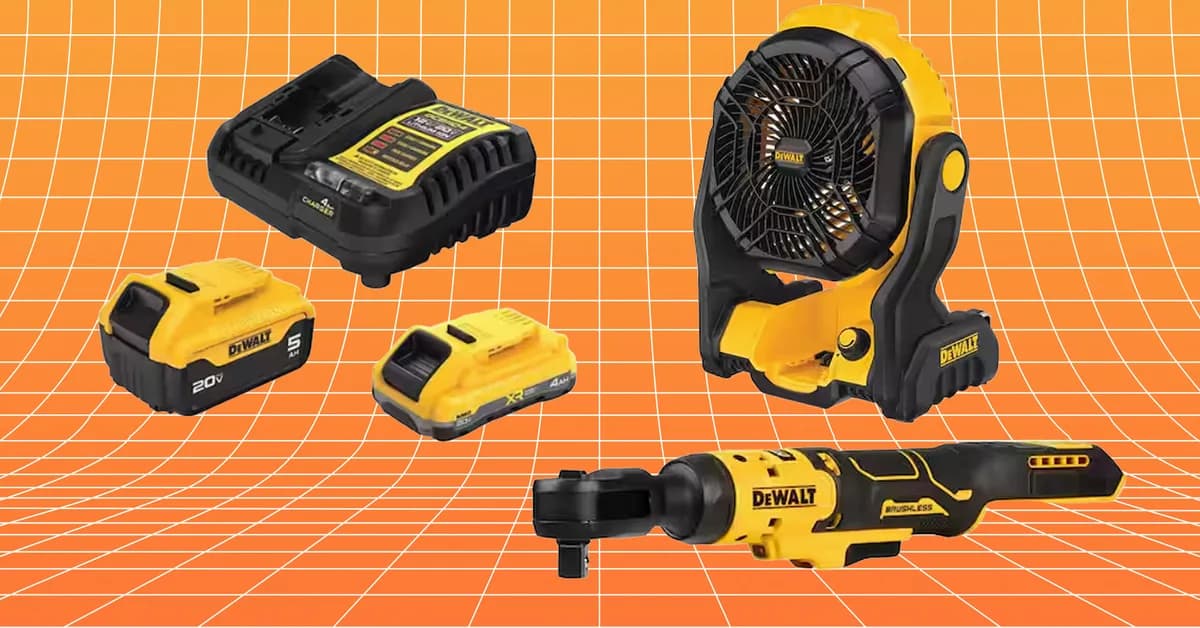 Get Two Free DeWalt Brushless Tools When You Buy Batteries at This Memorial Day Sale