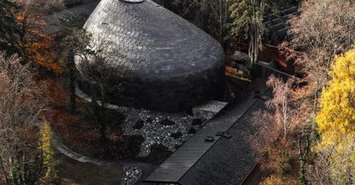Acoustics shape design of copper-clad concert hall in Evian