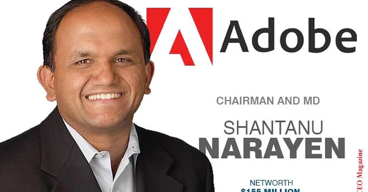 Adobe CEO Shantanu Narayen plans to step down after 18 years
