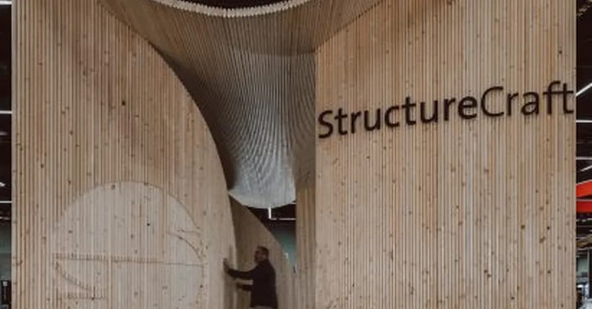 Experimental pavilion in Oregon "challenges the rectilinear logic" of mass timber