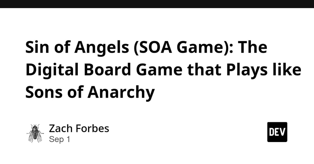 Sin of Angels (SOA Game): The Digital Board Game that Plays like Sons of Anarchy
