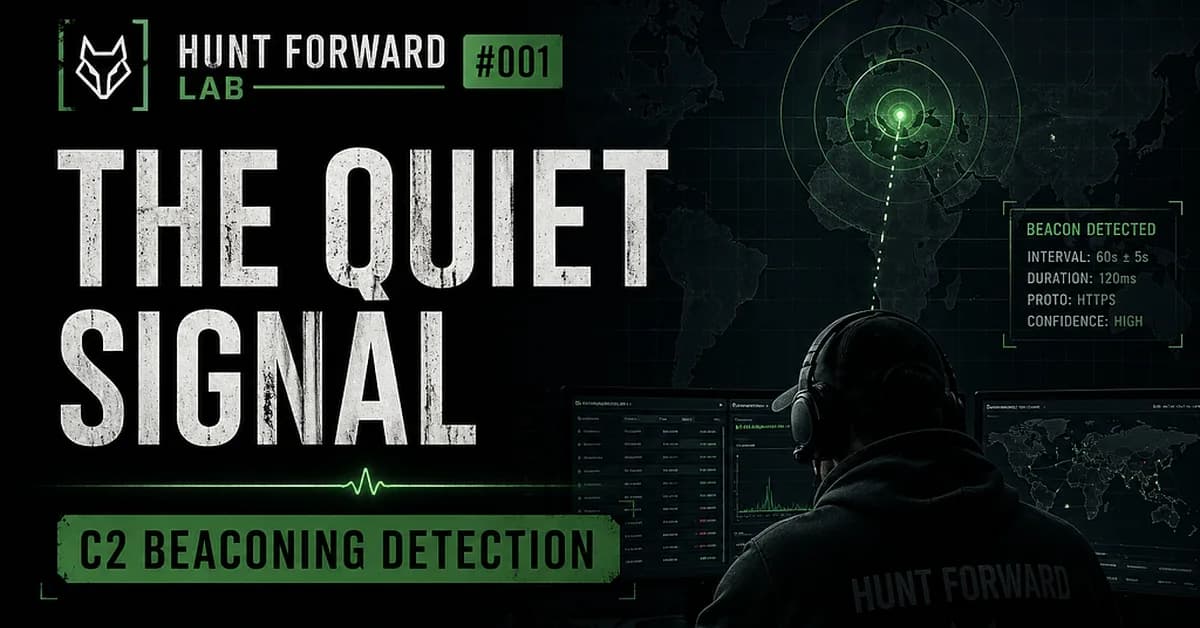 The Quiet Signal - Hunt Forward Lab #001: C2 Beaconing Detection