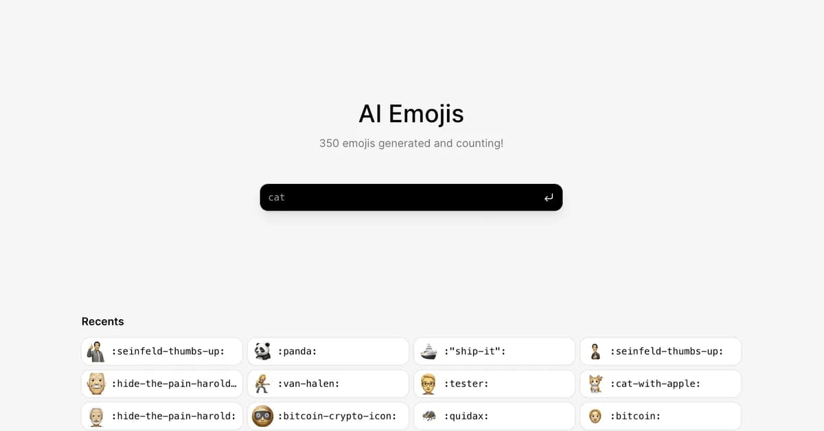 How I Built an AI Emoji Generator with Next.js 15 & Cloudflare Workers AI