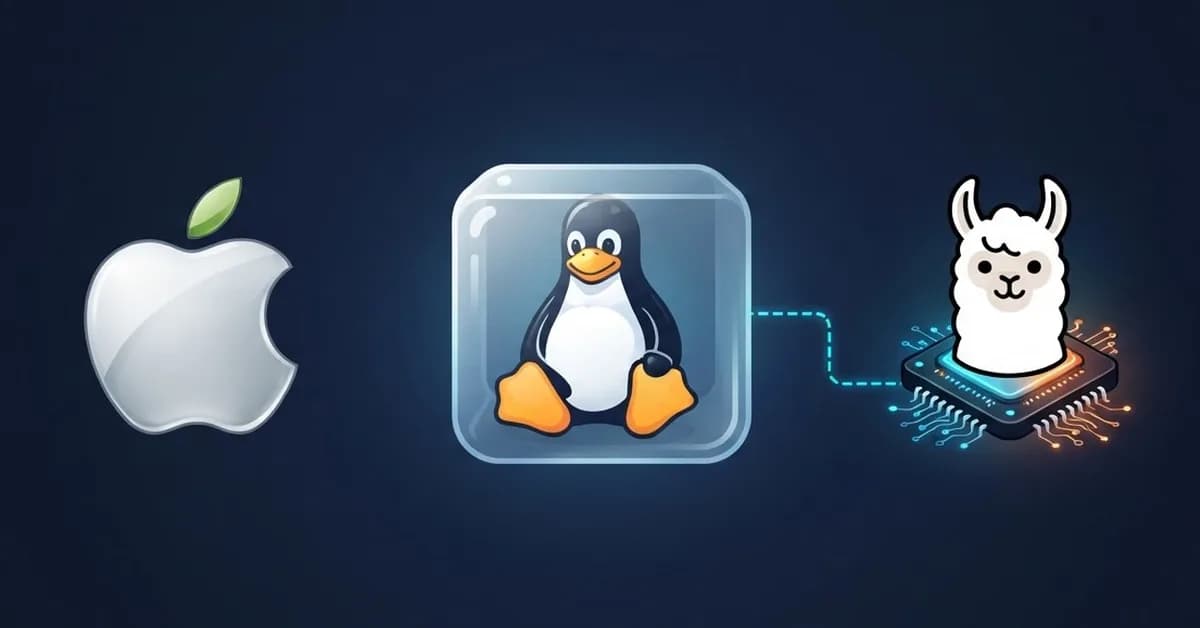 Build in the VM, Think on the Mac GPU: Debian 13 on Apple container With a Local Gemma 4