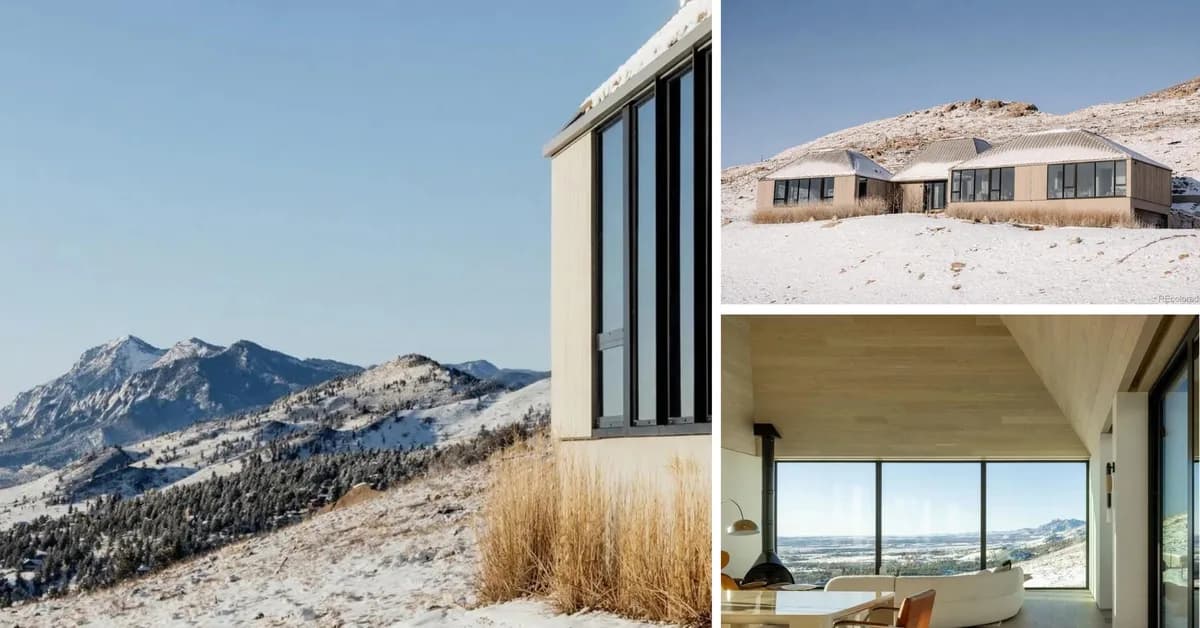 Striking Designer New Build With Views of the Flatirons Relists in Boulder for $8 Million