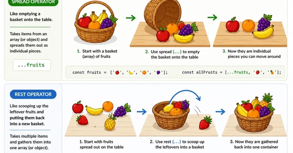 Spread vs Rest Operators in JavaScript
