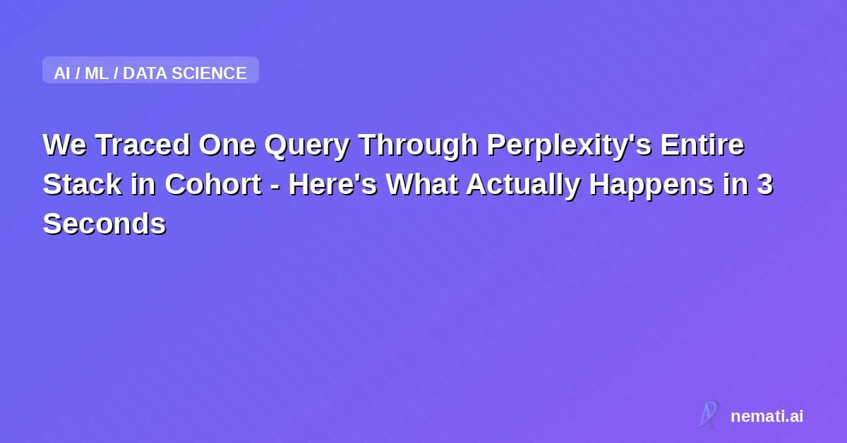 We Traced One Query Through Perplexity's Entire Stack in Cohort - Here's What Actually Happens in 3 Seconds