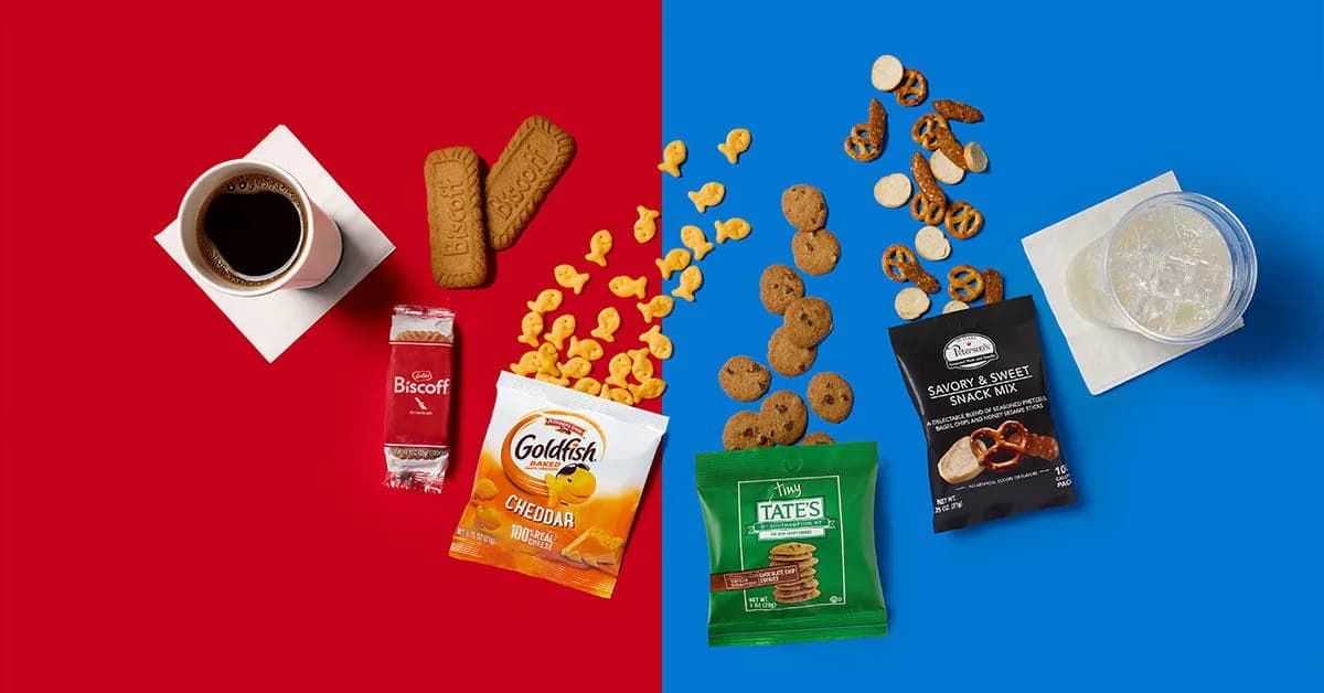 American Airlines Ups Economy Snack Game With Goldfish, Tate's Cookies, And More