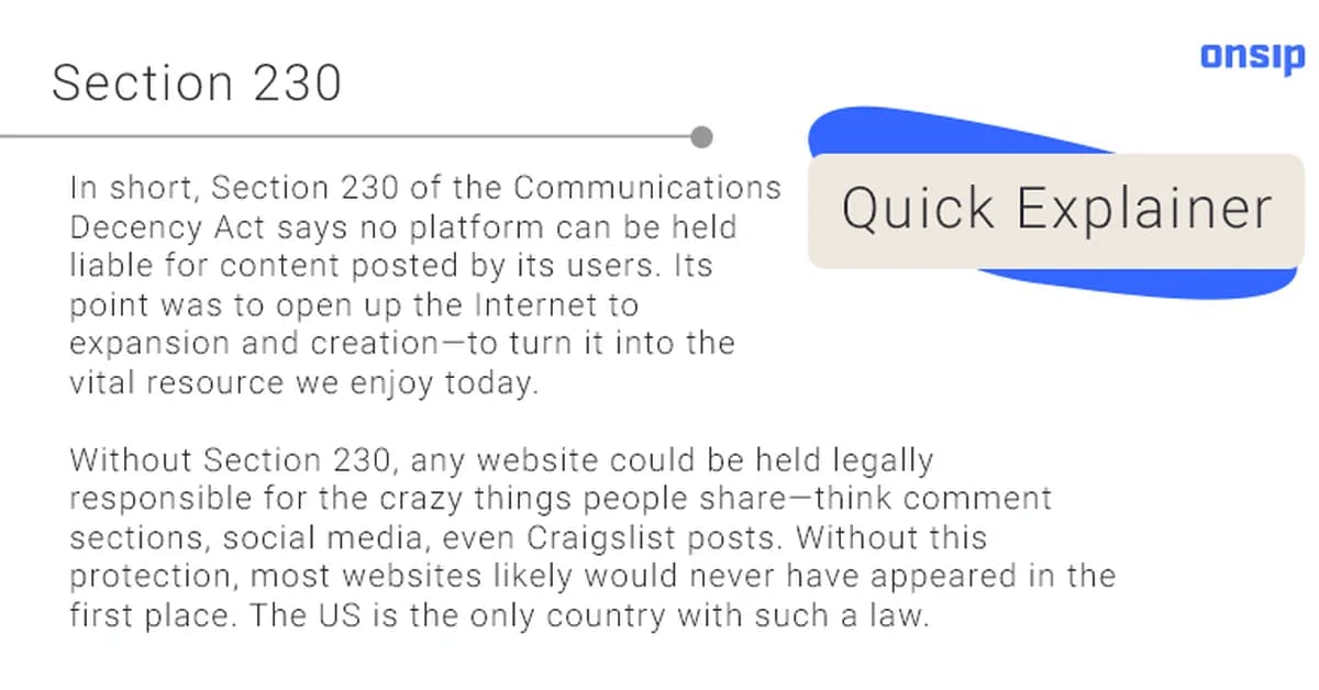 Section 230 Isn't The Problem: Debating The Law On The Majority Report