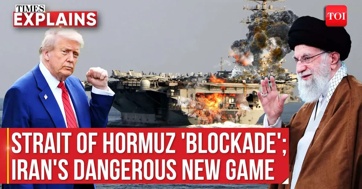 Trump orders US naval blockade of Strait of Hormuz