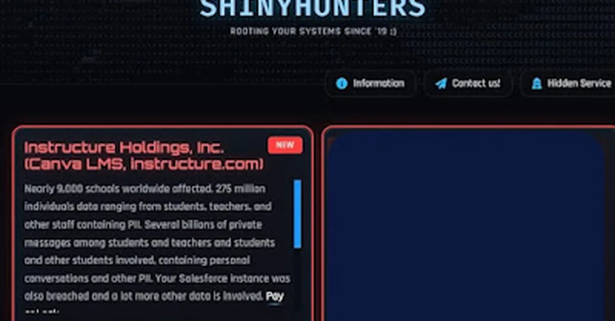 UK Cybercrime Journal: British Universities Struck by ShinyHunters Before Exam Season