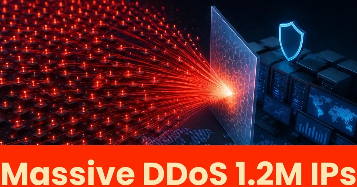 Massive 2.45B-Request DDoS Attack Used 1.2 Million IPs to Evade Rate Limits