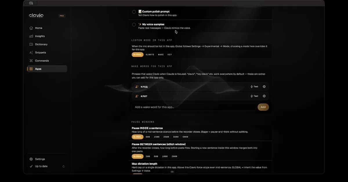 Building per-app dictation on macOS: focus, profiles, and optional send