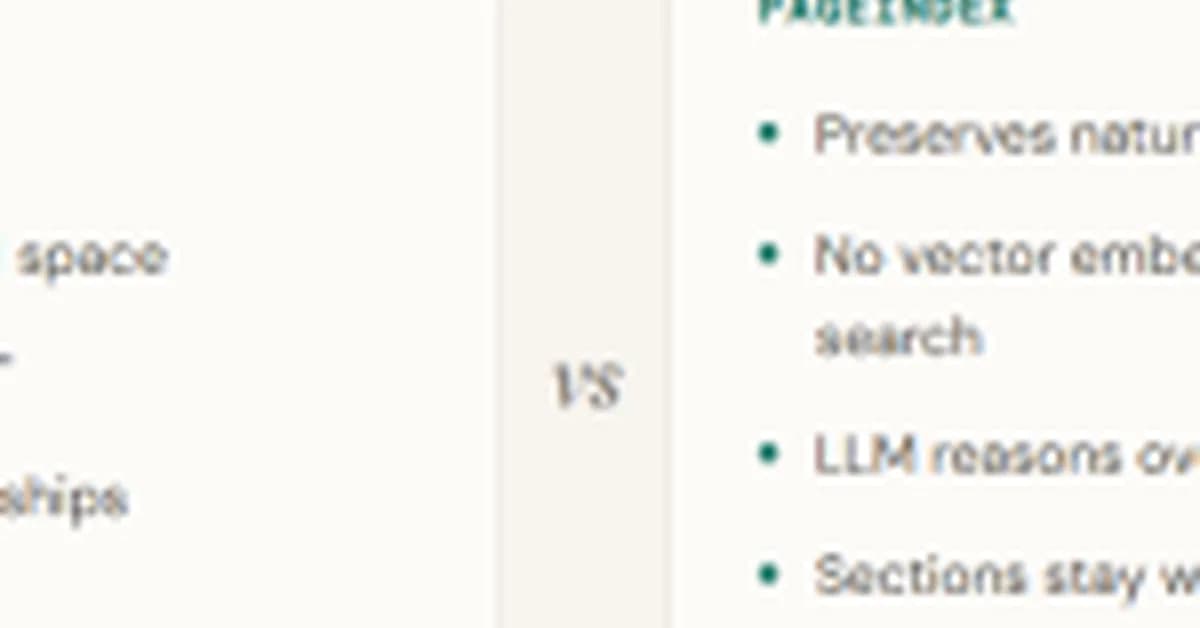 RAG Without Vectors: How PageIndex Retrieves by Reasoning