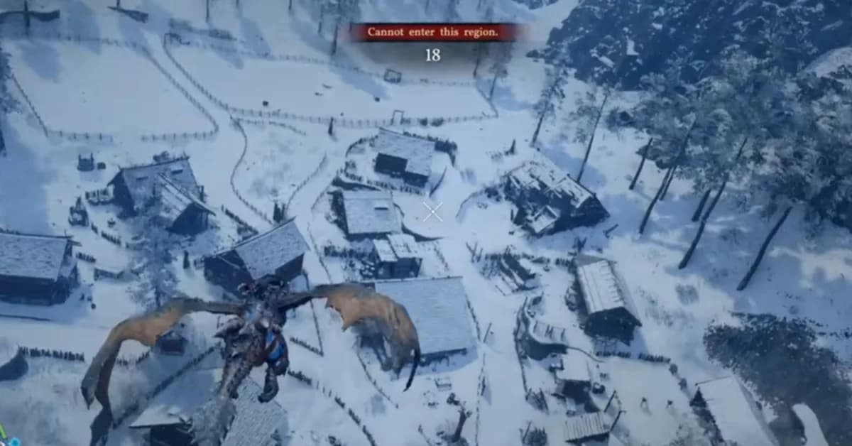 Crimson Desert Player Takes a Dragon Ride Out of Bounds, Discovers Previously Unseen Parts of Pywel