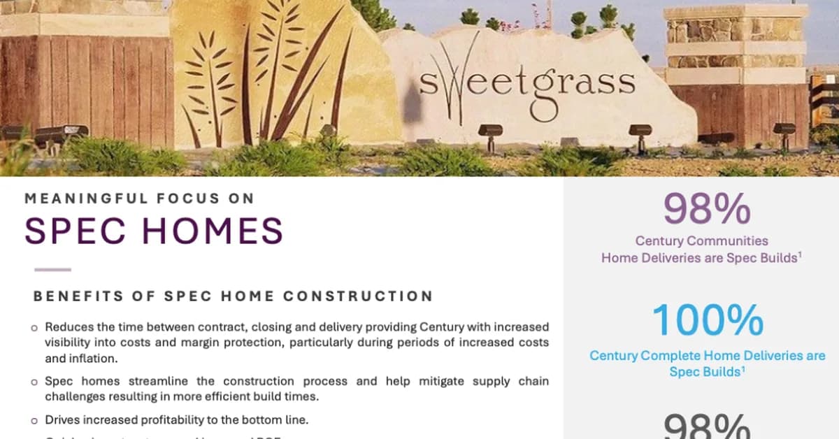 Century's spec and land optionality model zigs as others zag