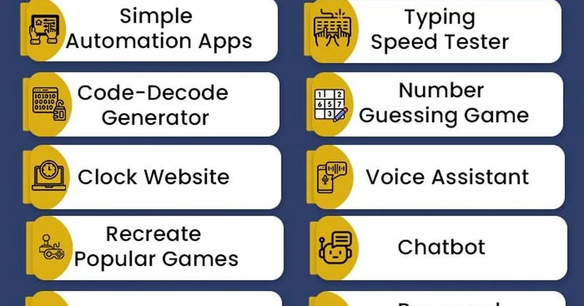 7 Python Mini Projects Every Student Should Build (Beginner to Intermediate)