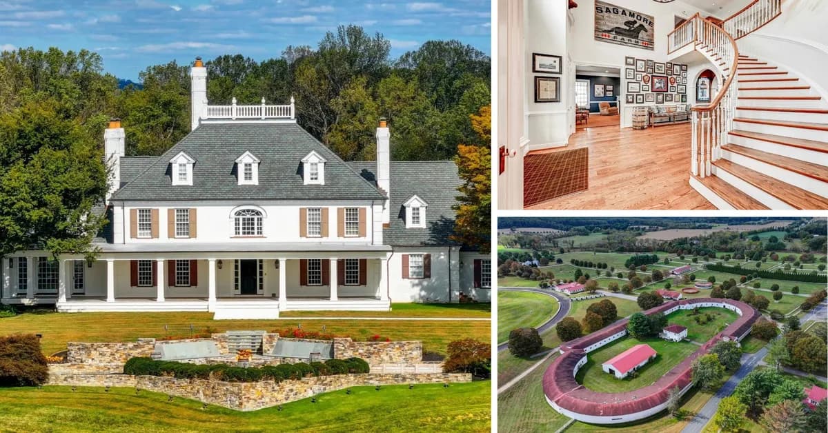 Legendary Equestrian Estate Where British Royals Housed Their Horses Hits the Market in Maryland for $16.5 Million