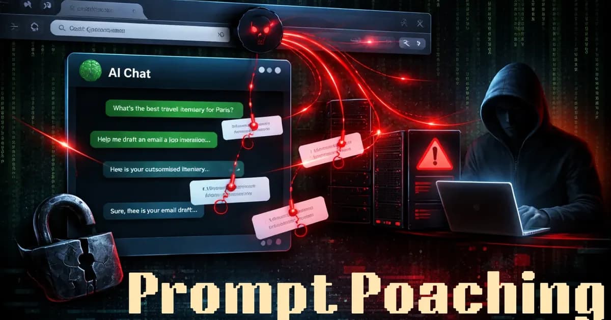 New "Prompt Poaching" Attack Steals Users' AI Conversations via Malicious Browser Extensions
