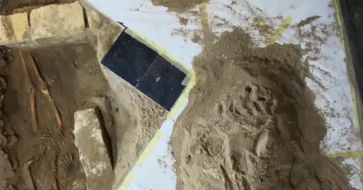 Damaged church floor may have revealed the grave of the fourth musketeer