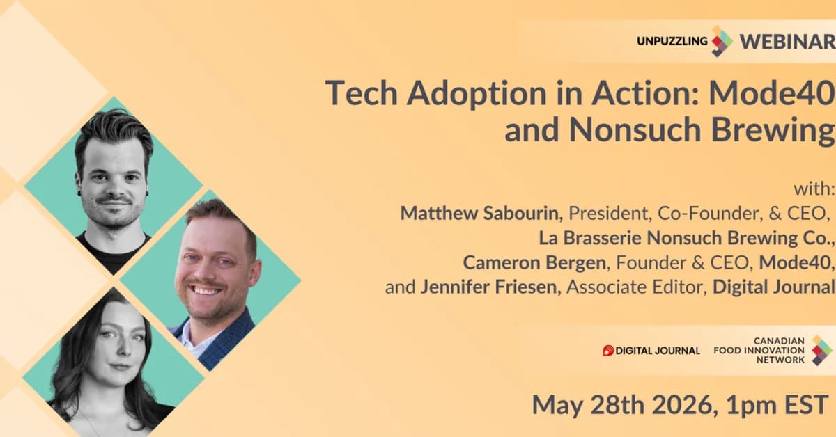 Craft beer meets Canadian food tech