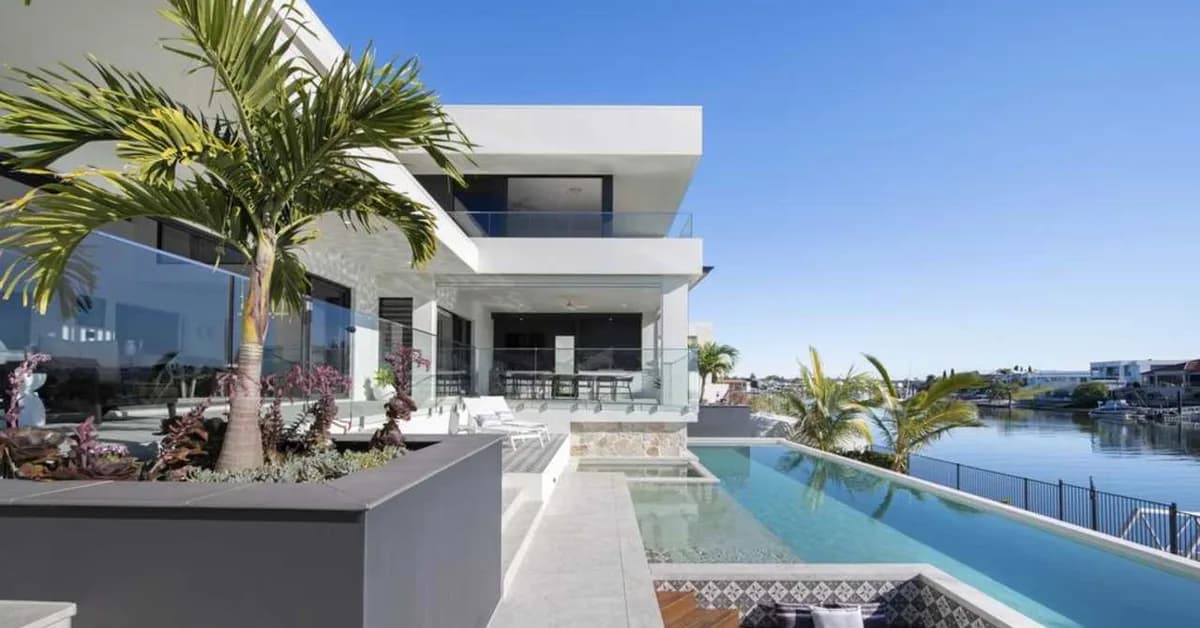 Glamorous Main River mansion with private pontoon hits the market