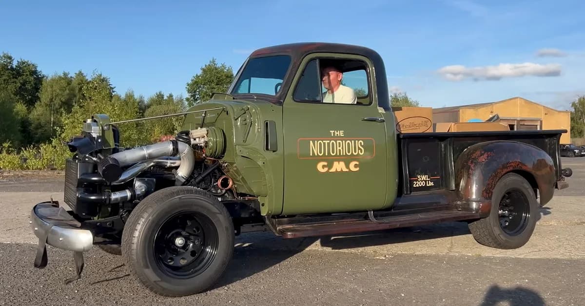 For Sale: Diesel 1952 GMC Pickup That's Both Turbocharged and Supercharged