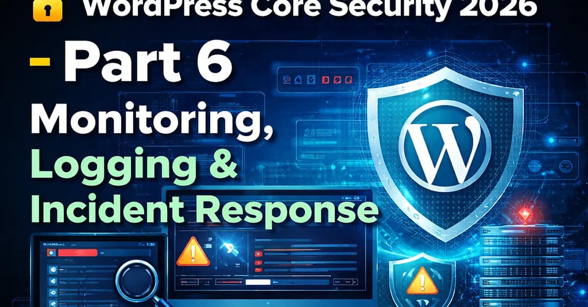 WordPress Core Security 2026 - Part 6 (Final)