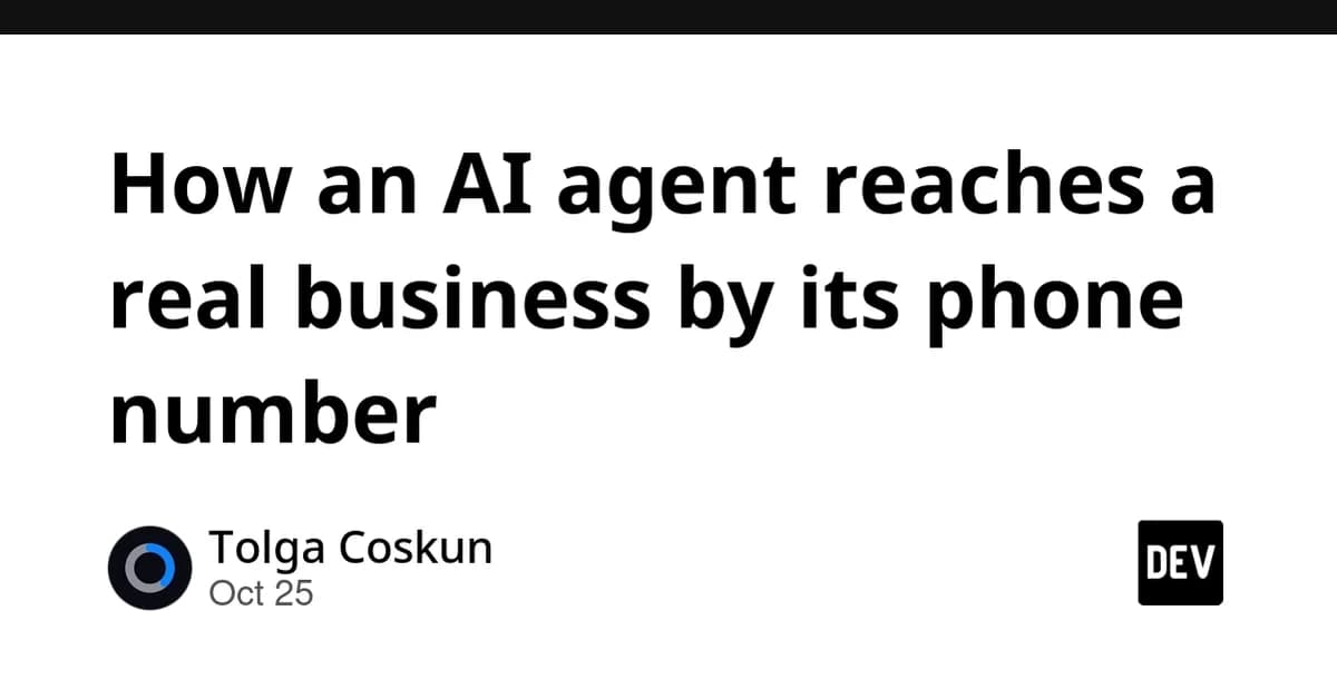 How an AI agent reaches a real business by its phone number