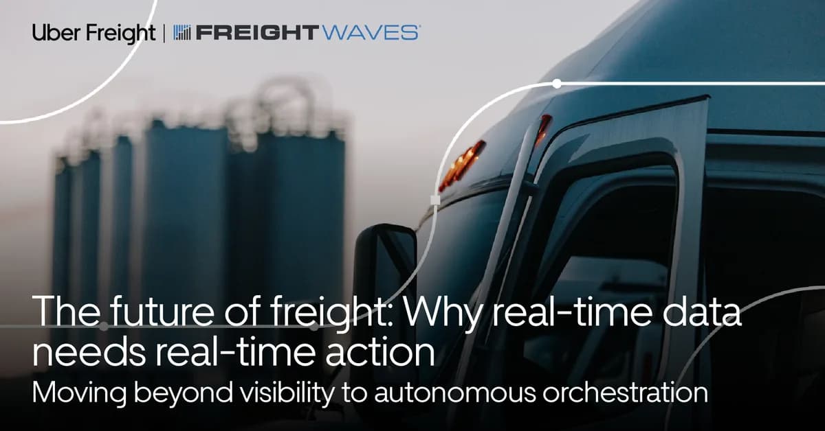 The future of freight: why real-time data needs real-time action