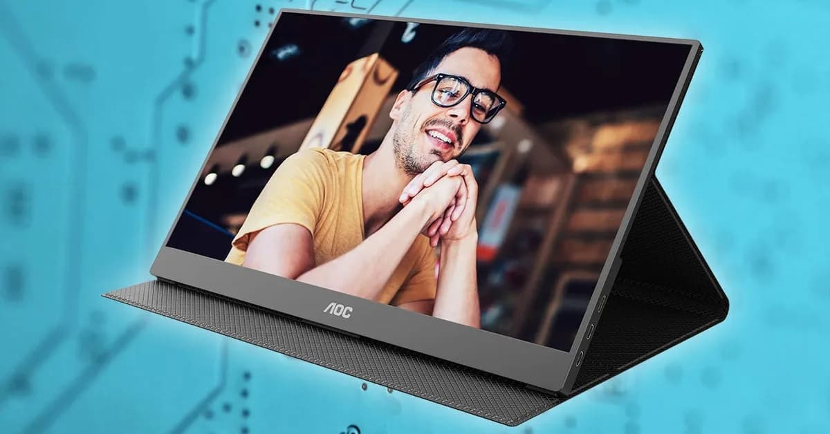 The AOC 16" 1080p Portable USB Monitor For Laptop, Switch, or Gaming Handheld Drops to $49.99