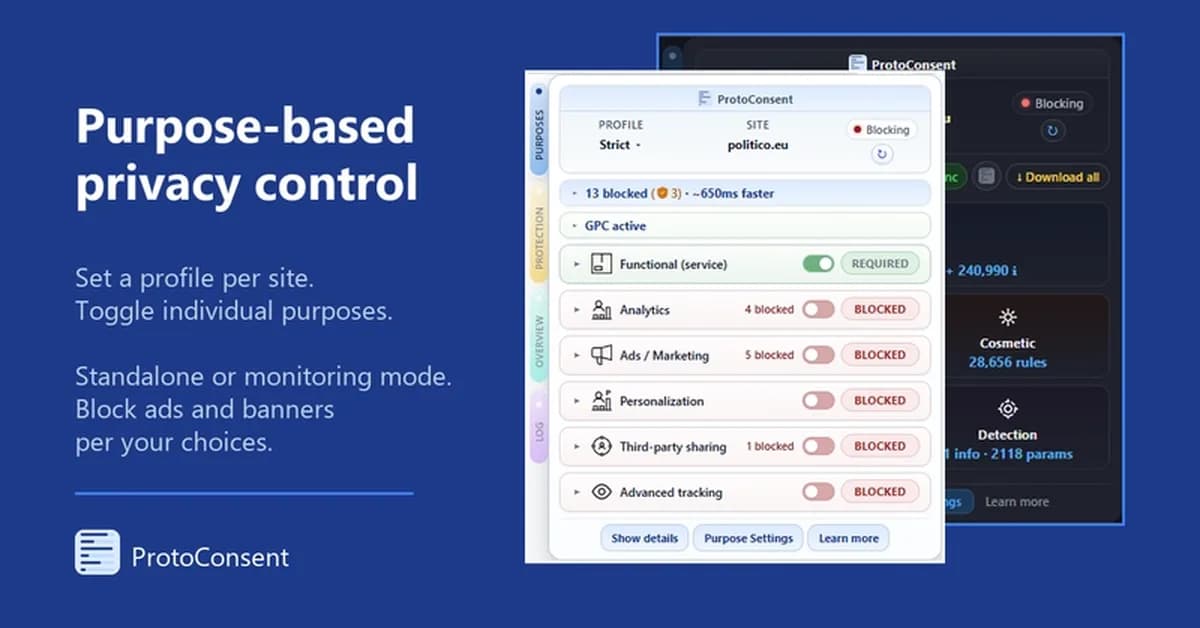 Purpose-based consent: a missing layer in the browser
