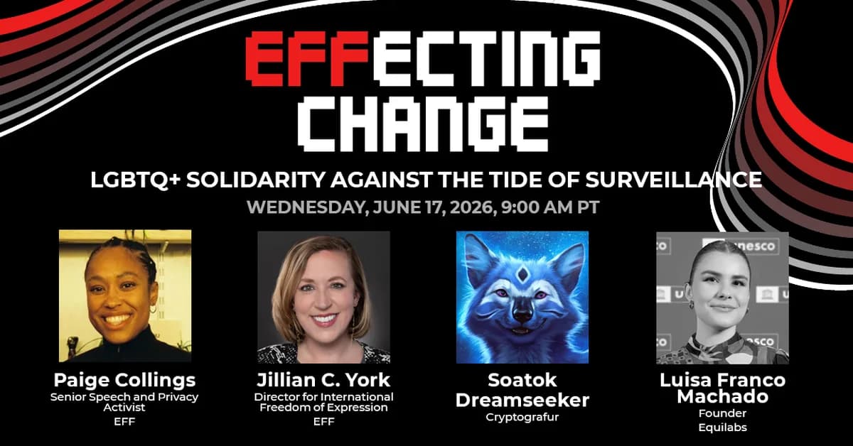 EFFecting Change: LGBTQ+ Solidarity Against the Tide of Surveillance