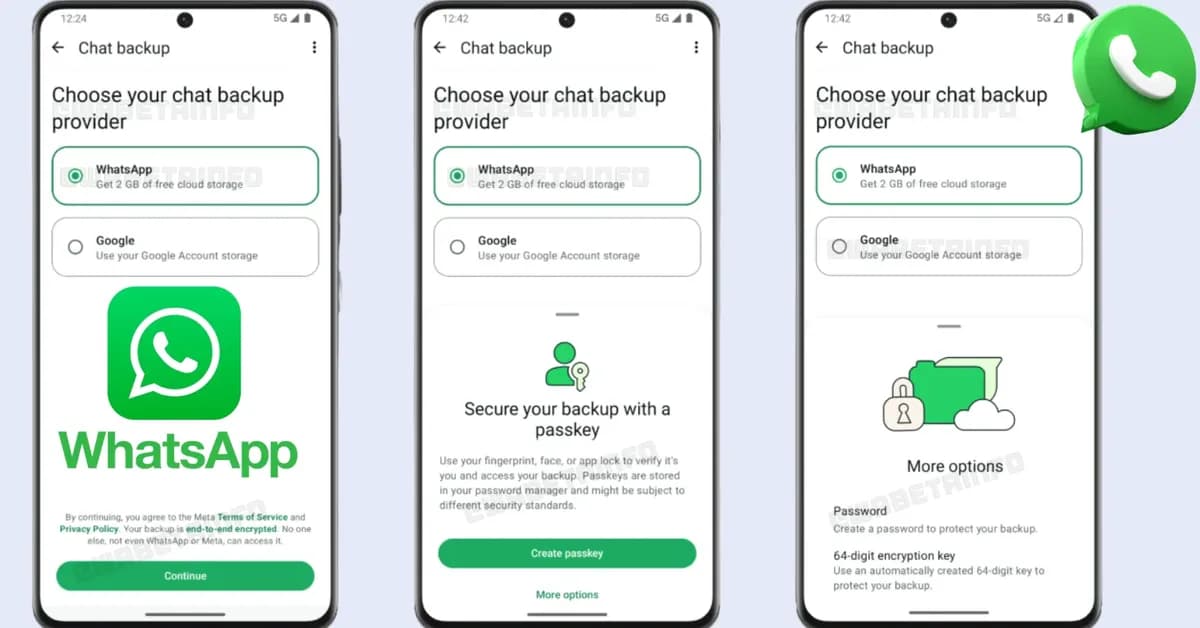 WhatsApp Testing Own Cloud Backup Provider for Default End-to-End Encryption